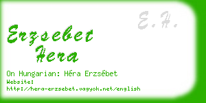 erzsebet hera business card